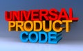 universal product code on blue