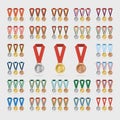 Universal sports medals with shade