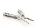 Universal steel pliers on white Royalty Free Stock Photo