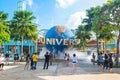 Universal Studios on January 26, 2014 in Sentosa island, Singapore Royalty Free Stock Photo