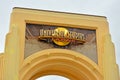 Universal Studios Japan entrance arch sign in Osaka, Japan