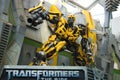 UNIVERSAL STUDIOS SINGAPORE - FEBRUARY 2 2017 : TRANSFORMERS model at Universal Studios Singapore Royalty Free Stock Photo