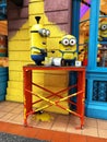 Universal Studios Singapore Minions Despicable Me as Painters Painting Wall