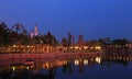 Universal Studios Singapore Night Skyline