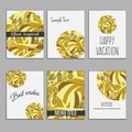 6 universal templates for menu cover, wedding card, book cover