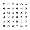 Universal unique Icons For Web and Mobile. Black and white style isolated vector object. Royalty Free Stock Photo