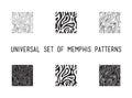 Universal vector lineal geometric seamless pattern Royalty Free Stock Photo