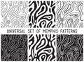 Universal vector lineal geometric seamless pattern Royalty Free Stock Photo