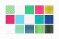 Universal vector seamless patterns set of simple elements Royalty Free Stock Photo