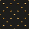 Universal vector seamless patterns tiling. Royal