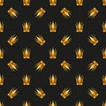 Universal vector seamless patterns tiling. Royal Royalty Free Stock Photo