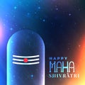 Universe background with lord shiva idol Royalty Free Stock Photo