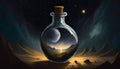 universe in a bottle Royalty Free Stock Photo