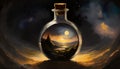 universe in a bottle Royalty Free Stock Photo