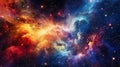 Universe Colorful Nebula Galaxies Space Royalty Free Stock Photo