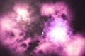 Universe filled with stars, nebula and galaxy, space dust in the universe, beautiful background with stars, 3d rendering Royalty Free Stock Photo