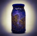 The universe in a glass jar, allegory, double exposure