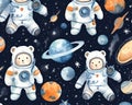 The Universe kids elephant fox cat and bunny space suit are stars.