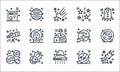 universe line icons. linear set. quality vector line set such as falling star, ufo, uranus, universe, eclipse, telescope, mercury