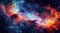 Universe Nebula Galaxies Space Background Panorama Royalty Free Stock Photo