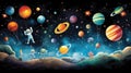 universe space party background