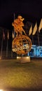 Universitas Ciputra Surabaya Logo World class Entrepreneur Globe statue