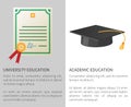 University Academic Education Poster with Licence