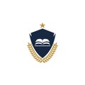 University  Academy  School and Course logo design template Royalty Free Stock Photo