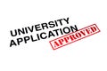 University Application Approved Royalty Free Stock Photo