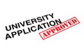 University Application Approved Royalty Free Stock Photo