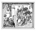 University Audience in the Fifteenth Century university vintage engraving