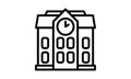 University building icon simple style vector image Royalty Free Stock Photo