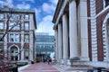 University campus with building with columns