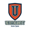 University / campus logo with text space for your slogan / tag line