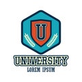 University / campus logo with text space for your slogan / tag line