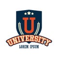 University / campus logo with text space for your slogan / tag line