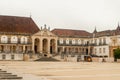 University of Coimbra Faculty of Law at the empty and cloudy Paco das Escolas Square - Coimbra, Portugal Royalty Free Stock Photo
