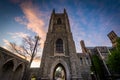 The University College Building at sunset, at the University of Royalty Free Stock Photo