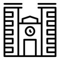 University department icon outline vector. Education building