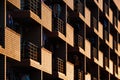 University dormitory building under the sunset light Royalty Free Stock Photo