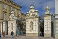 University gate, Warsaw, Poland. Royalty Free Stock Photo