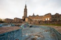 University of Gijon and abandoned swimming pool