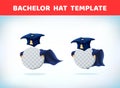 University graduation. University, college, academic concept. Bachelor hat. Education, school concept. College alumni