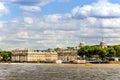 The University of Greenwich and Old Royal Naval Collage from River Thames, London Royalty Free Stock Photo