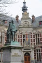 University Hall of Utrecht University and statue of Count