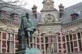 University Hall of Utrecht University and statue of Count