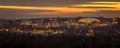 University Hill and Downtown Syracuse New York Predawn