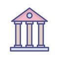University Isolated Vector icon which can easily modify or edit