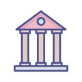 University Isolated Vector icon which can easily modify or edit Royalty Free Stock Photo