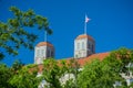 University of Kansas in Lawrence, Kansas on a Sunny Day Royalty Free Stock Photo
